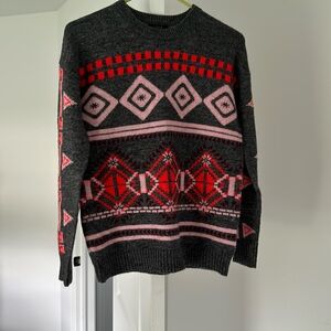 J Crew Geometric Nordic Fair Isle Sweater, Size XXS